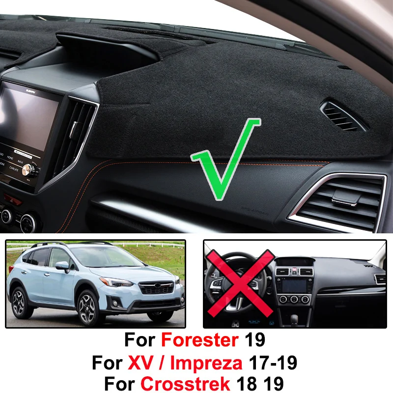 AX Xukey Dashmat Dash коврик для приборной панели крышка подходит Subaru XV MK2 2017 2018 2019