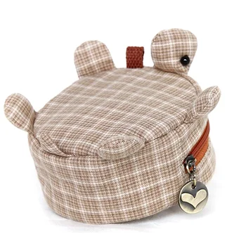 

1 PC Mini Turtle Coin Purse Women Girl Lady Cotton Wallet Zipper Card Storage Bag Little Turtle Shaped Coin Purse Dropship New