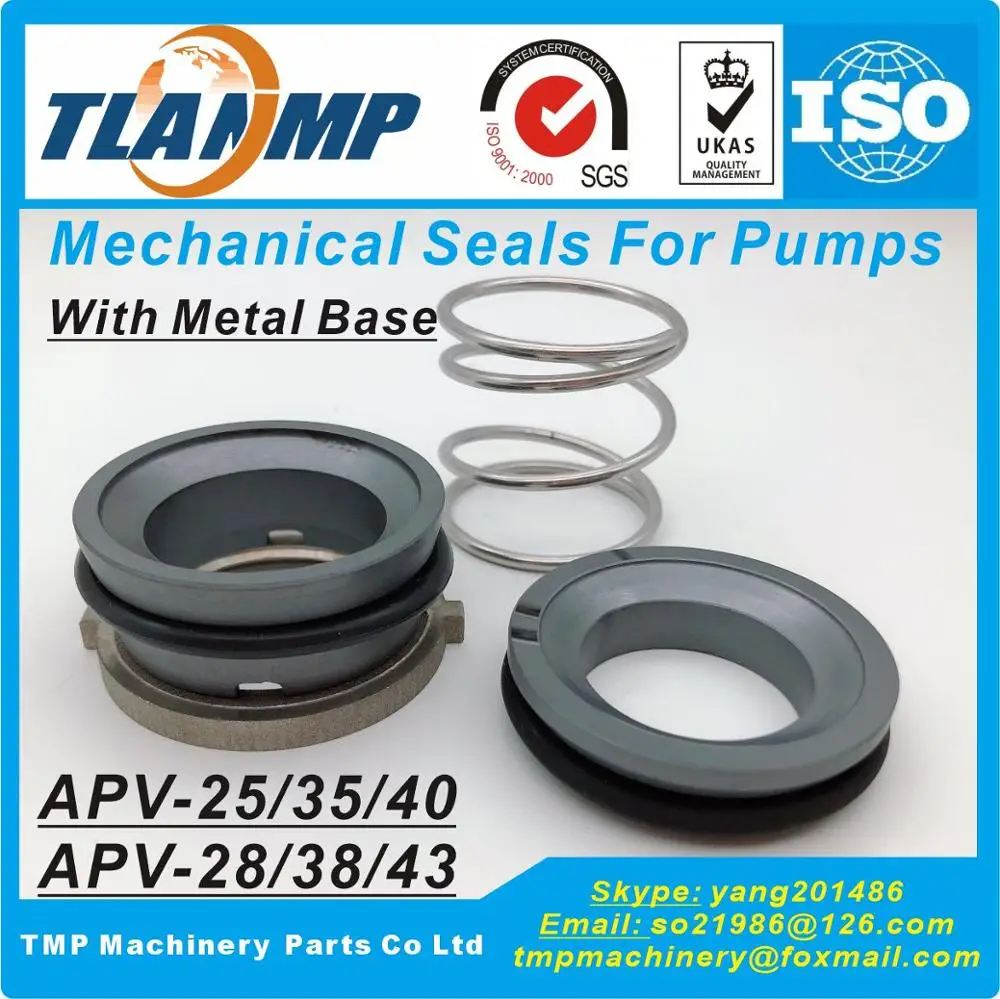 APV-25 ( APV-28 ), APV-35 ( APV-38 ), APV-40 APV-43 ) APV Mechanical Seals for APV W+ plus pumps (Material:SiC/SiC/VIT)