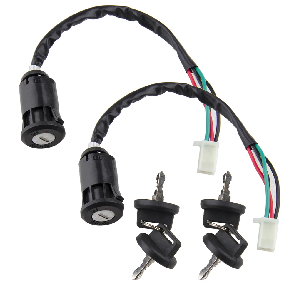 

2 Set Ignition Key Switch For Chinese Quad ATV 50cc 70cc 90cc 110cc 150cc TaoTao