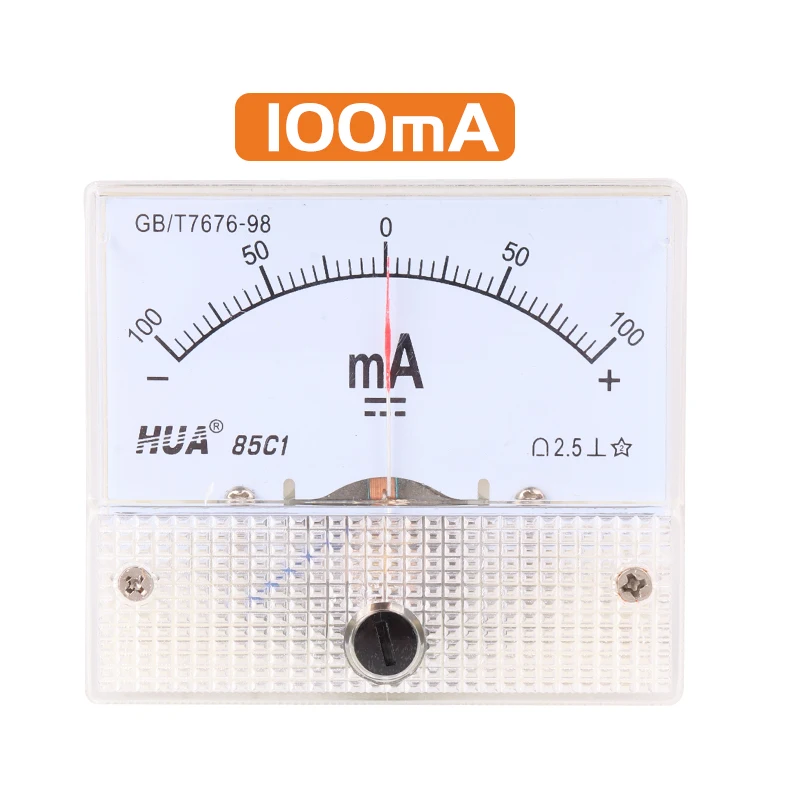 85C1± DC класс 2,5 положительная и отрицательная Таблица-100uA до+ 100uA/-100mA до+ 100mA/-3A до+ 3A Заводская распродажа, ± амперметр