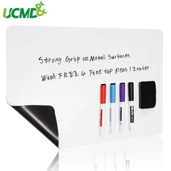 

17 x 11" Magnetic Whiteboard Sticker for Kitchen Fridge Message Board Memo Note Erasable writing Graffiti whiteboard Free marker