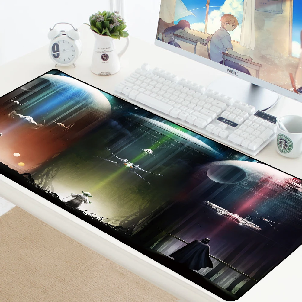 Star Wars игровой Мышь Pad XL компьютер Мышь коврик большого размера XL, резиновый Настольный клавиатура Мышь коврик высокое качество геймера большой мальчик подарок pad