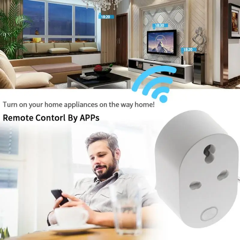 Умный дом Wifi управление l умная розетка мобильное приложение синхронизацией