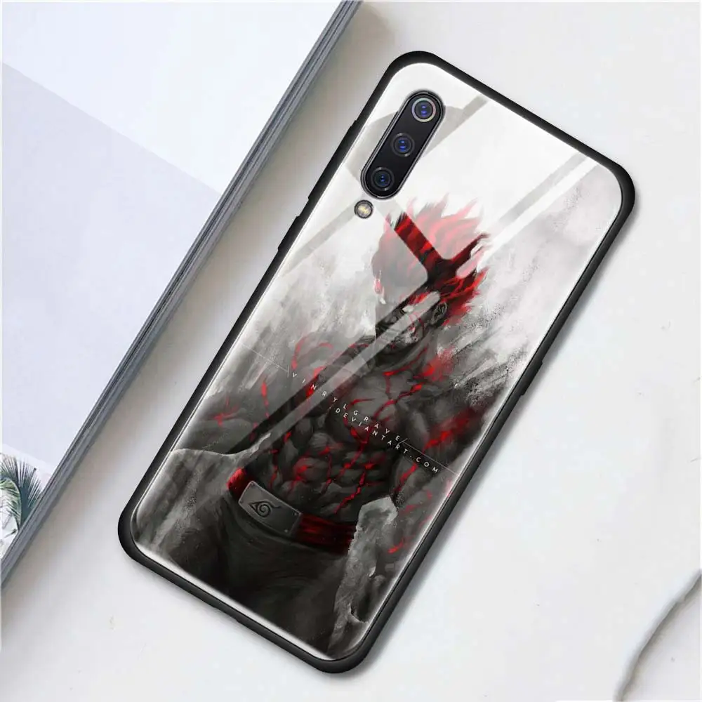 T04 Чехол из закаленного стекла для телефона для Red mi 7 8A K20 Примечание 6 7 8 Pro крышка для Xiaomi mi A3 CC9E CC9 задняя оболочка героя аниме «Наруто - Цвет: T04