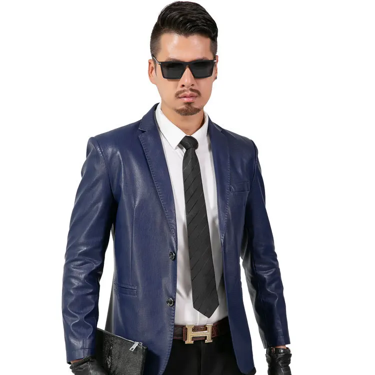 

Leather Coat Men's Suit Collar Casual Leather Jacket Middle-aged Daddy Clothes Spring And Autumn Thin Coat Fashion