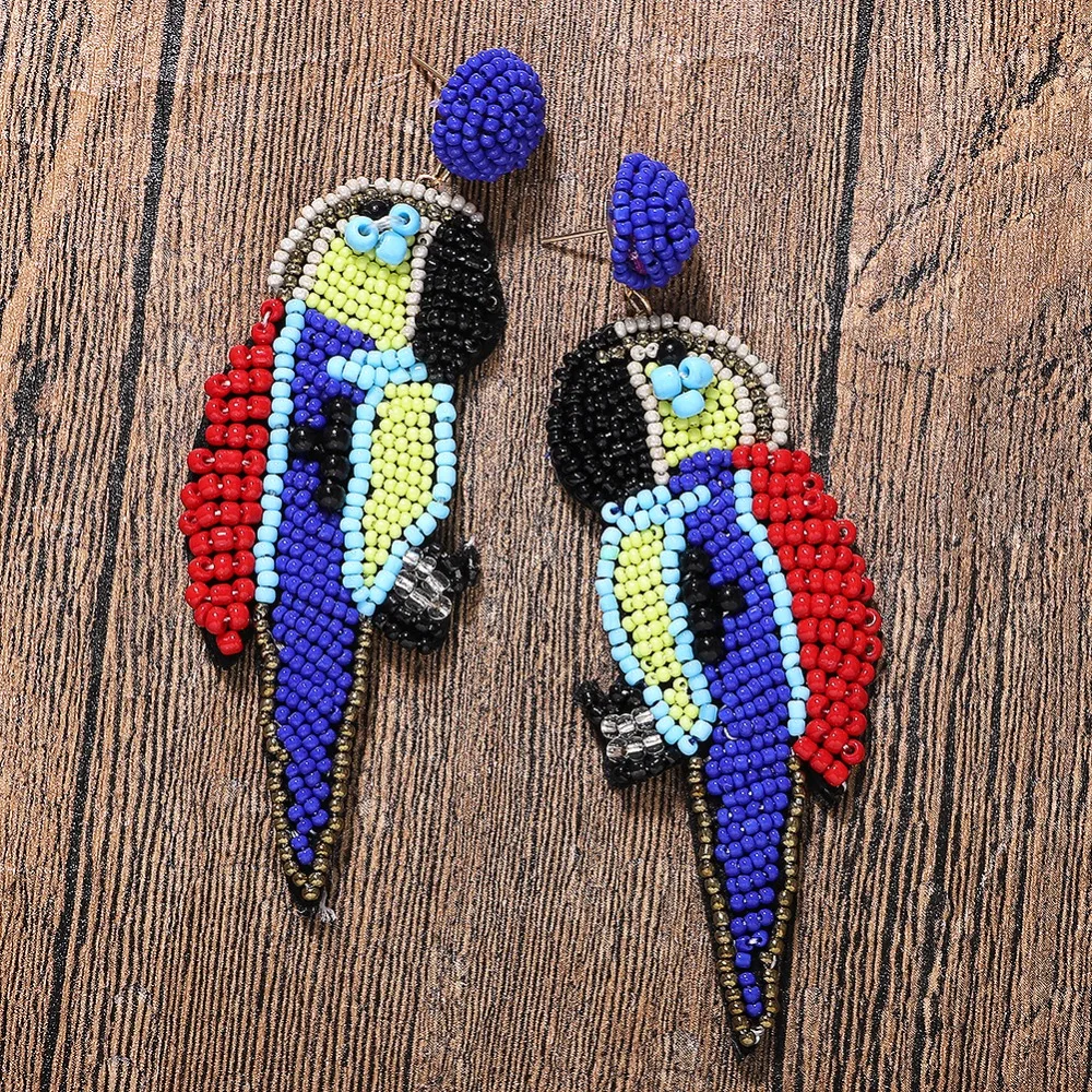 Dvacaman большие Свинг Висячие Серьги Boho Этнические бисерные подвески серьги большие кисточки бахрома массивные ювелирные изделия аксессуары
