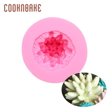 

COOKNBAKE silicone mold for fondant 3d plant gypsum resin soap mold cake decoration gumpaste sugarcraft kitchen gadgets