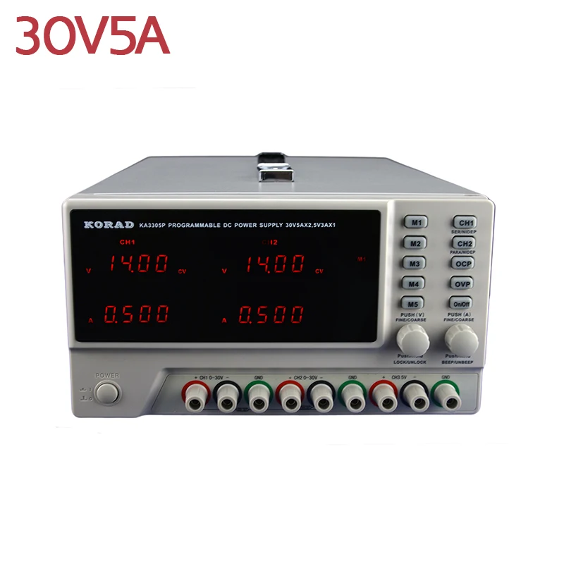 

30V 5A Programmable Trilinear Power Supply High Precision USB And RS232 Port Remote Control Built-in Storage Digital Control