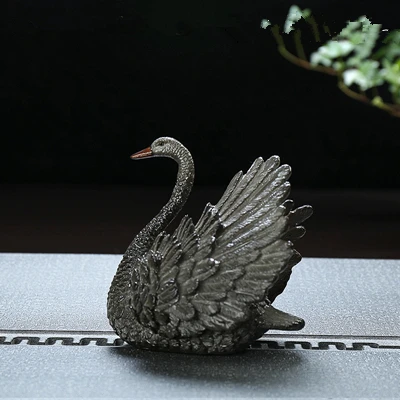 Male swan Белый лебедь Цвет Изменение смолы чай ПЭТ - Цвет: Male swan
