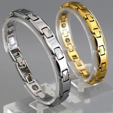 8 мм/10 мм полированный Женский Мужской Магнитный Уход чистые браслеты золотистый вольфрамовый стальной браслет байкера браслет ювелирные изделия 17 см-21 см