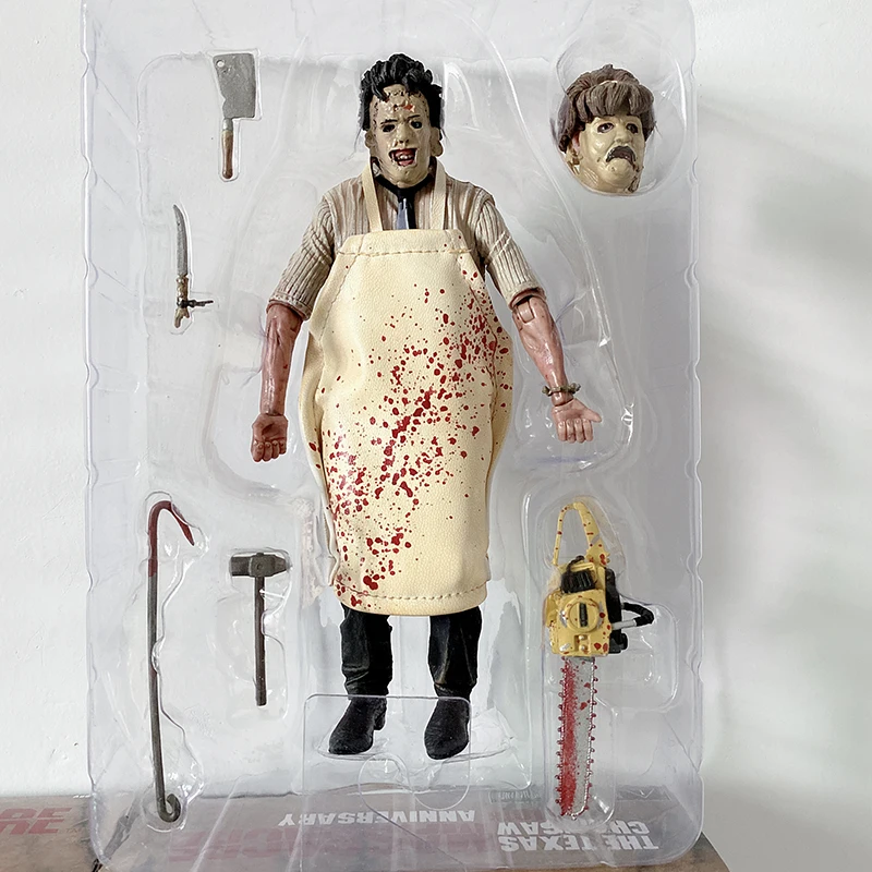 7 дюймов 18 см NECA 40th anniversary Ultimate Leatherface Classic Terror Texas Chainsaw IT Pennywise Joker 1990 фигурка