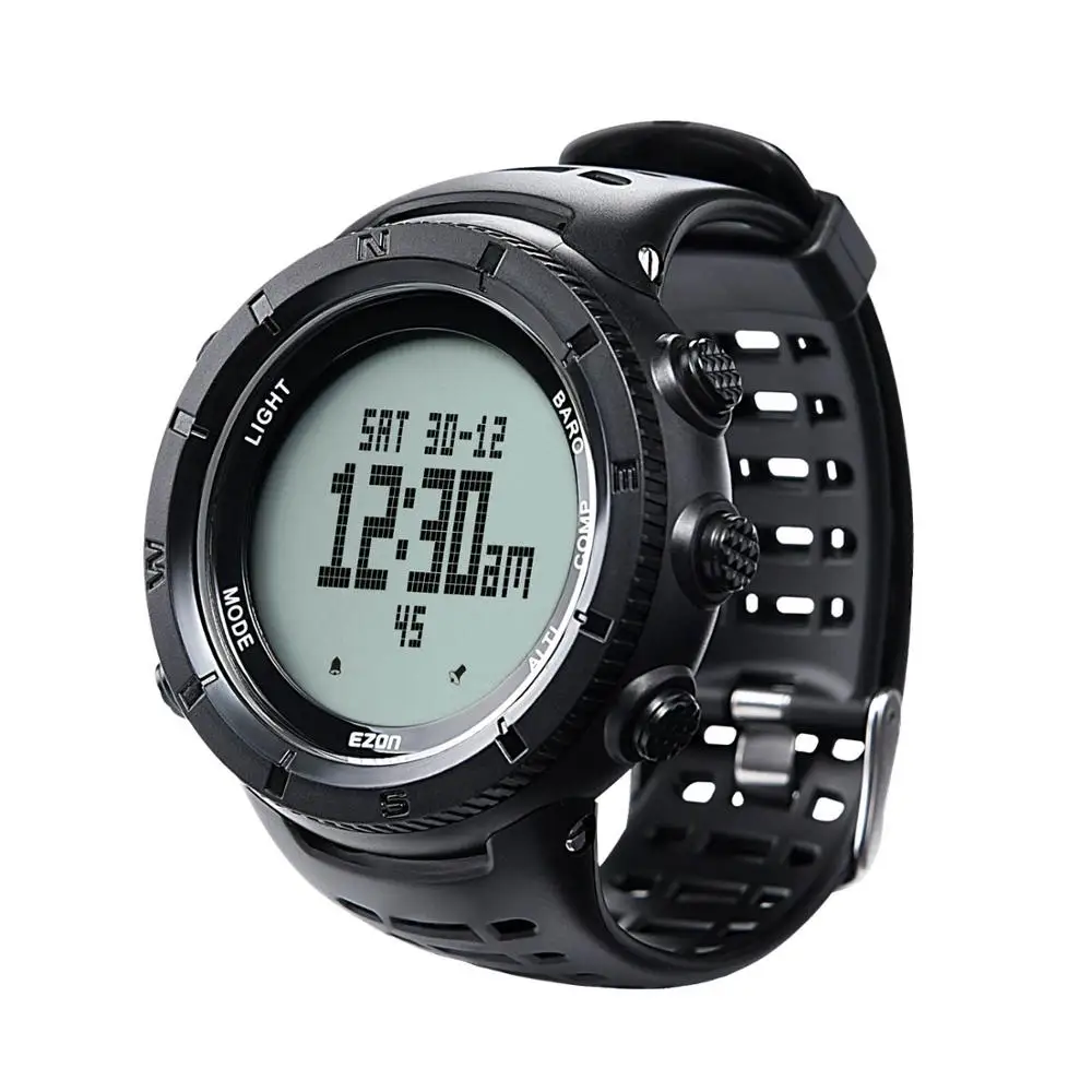 

2019 New Men's Digital Outdoor Sport Watch Clock High Quality Altitude Barometer Compass for Hiking Waterproof