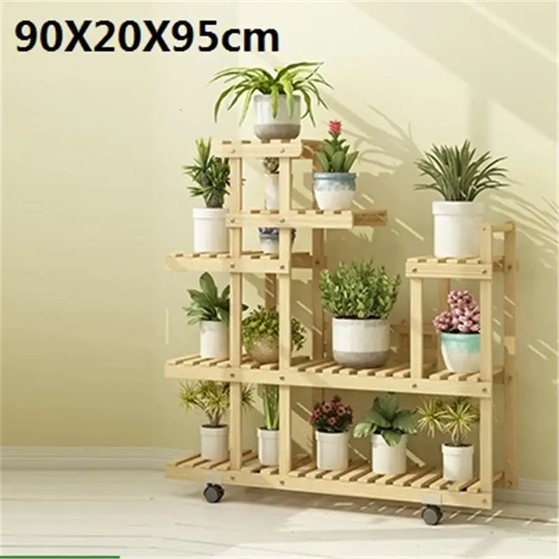 Комнатный горшок плантенстандарт деревянные полки для Etagere Pour Plante Stojak Na Kwiaty Dekoration полка напольная Цветочная подставка для растений - Цвет: MODEL E