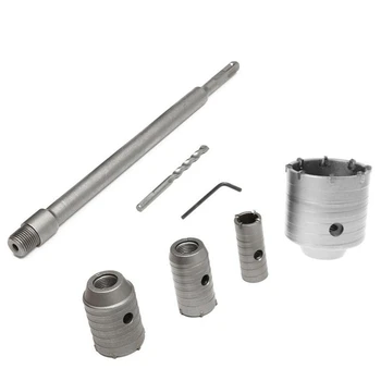 

New 30/40/50mm/65mm Sds Plus Shank Hole Saw Cutter Concrete Cement Stone Wall Drill Bit with Wrench