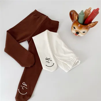 

2020 Baby Spring Autumn Tights Baby Toddler Kid Girl Cartoon Print Stockings Cotton Pantyhose Solid Girl Tight 0-2 Years