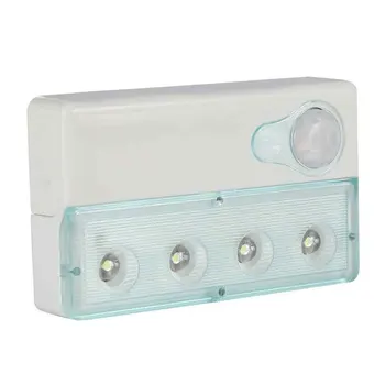 

Indoor Infrared Induction PIR Easy Install Motion Sensor Light Sensitive Hallway Battery Powered 3 Modes Wall Mounted 4 LEDS