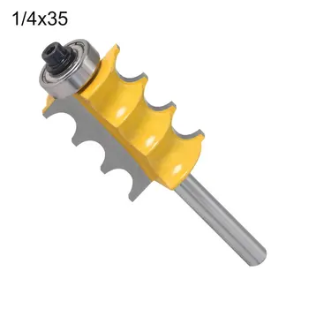 

Triple Bead Column Molding Router Bit 1/4"shank 6mm shank Tenon Cutter Woodworking Milling Cutters 1 Piece