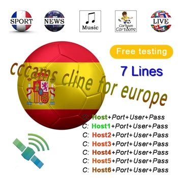 

Europe Cccam 7 Cline for 1 year Spain DVB-S2 Germany Poland Portugal Europe Cline for Gtmedia v7/V8/v9 satellite tv receiver box