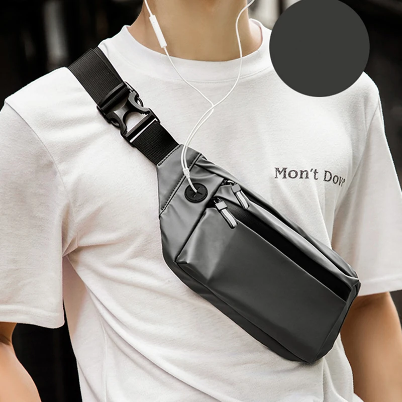 Riñonera resistente al agua para hombre, bolso de pecho de moda para  deportes al aire libre, cruzado, informal, de viaje - AliExpress Maletas y  bolsas
