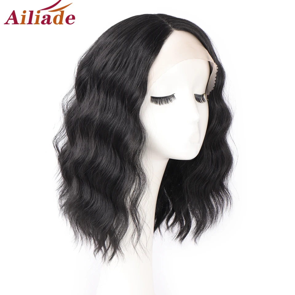 

Medium Long Lace Wigs for Women Hair Synthetic Lace Front Wig Natural Wave Wigs Side Part Cosplay Wig High Temperature Fiber