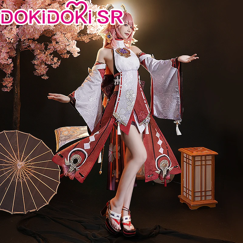 PRE-SALE DokiDoki-SR Game Genshin Impact Yae Miko Косплей Костюм | Тематическая одежда и униформа
