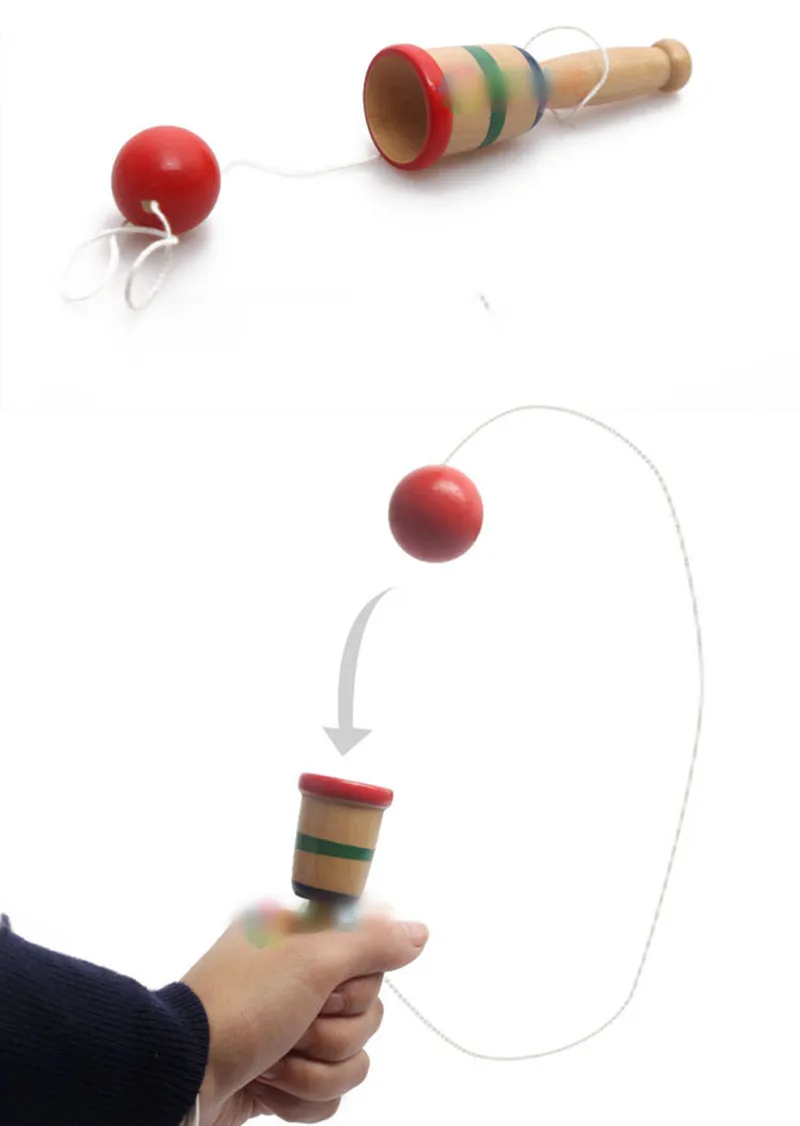 Деревянный Скилл меч Кубок мяч игры жонглирование мяч деревянный шар Kendama открытый мастерство для детей Подарки традиционные игры Детские игрушки