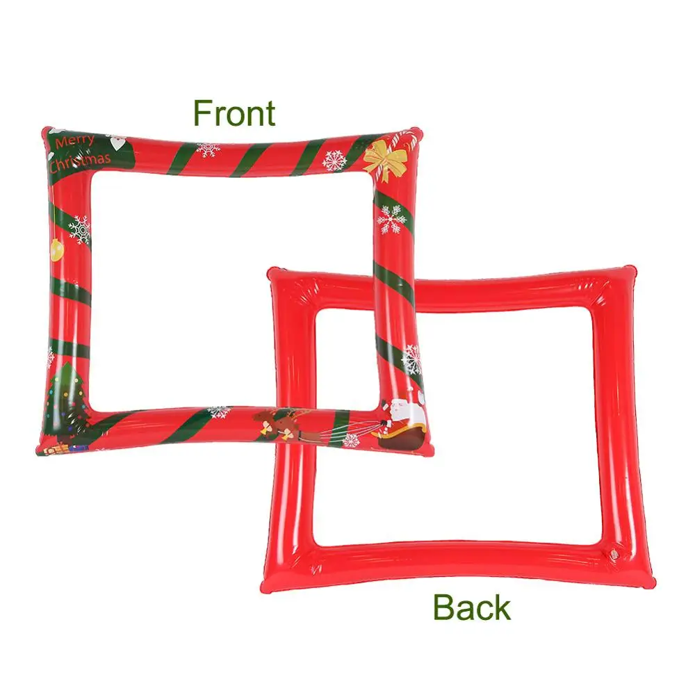 Christmas Photo Frame Booth Props Inflatable Christmas Photography Background Christmas Gift Festive Decoration Party Supplies