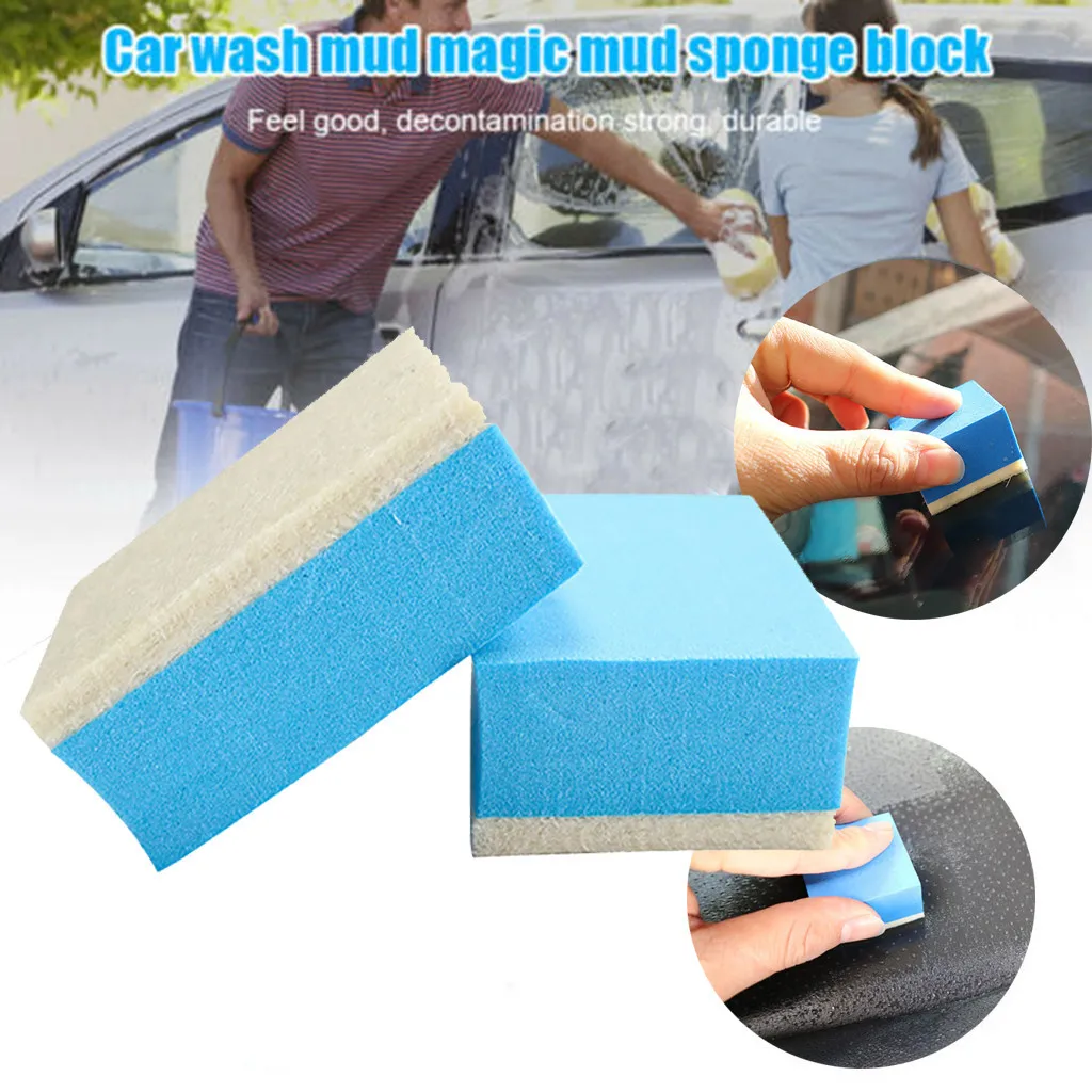 

Magic Clay Sponge Bar Car Pad Block Cleaning Eraser Wax Polish Pad Tool