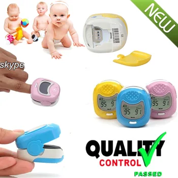 

Fingertip Kids Use Child/Pediatric Finger SpO2 PR Pulse Oxygen oximeter CONTEC CMS50QA(Blue,Pink,Yellow)Option