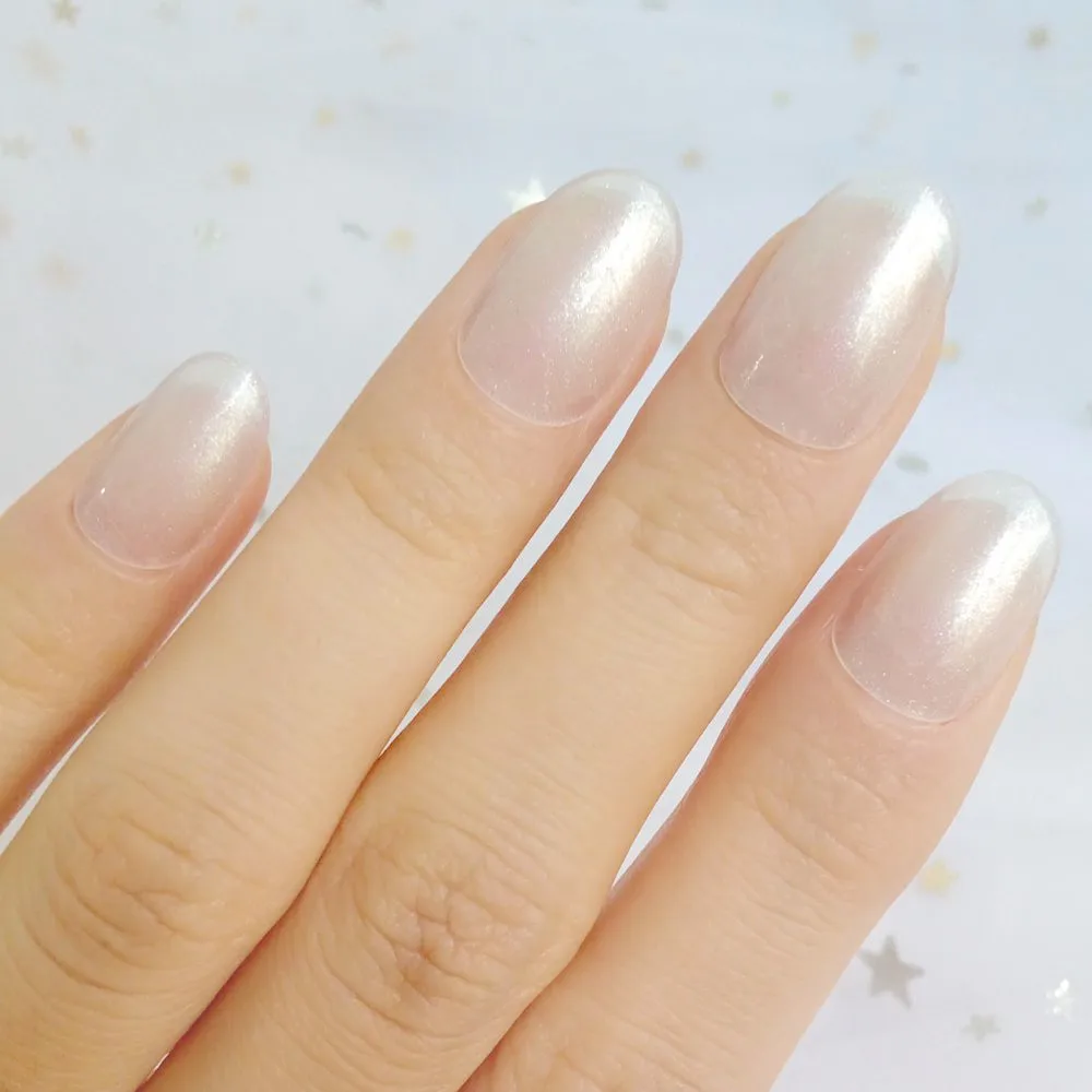 

Translucent Acrylic Fake Fingernail Pearl White Artificial False Nails For Design DIY Full Cover Tips Manicure Tool