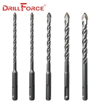Drillforce – jeu de 5 mèches pour le béton, le carrelage, le verre, la céramique, 6/8/10/12mm, embout en carbure, SDS Plus foret pour la maçonnerie, 160mm 1