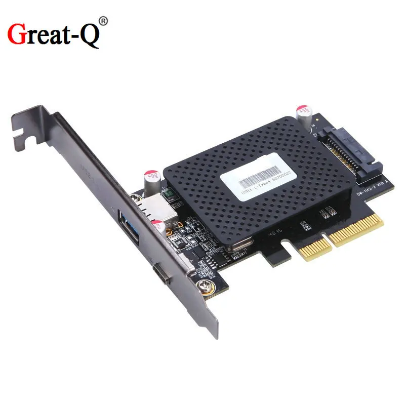 Суперскоростная Плата расширения USB 3. 0 Type C type A на PCI Express pci e 10 Гбит/с адаптер с sata