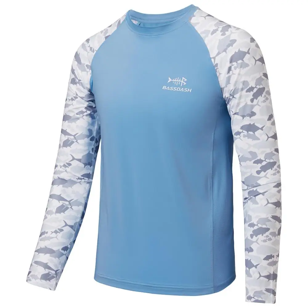 Bassdash Youth UPF50+ Camo Long Sleeve Fishing Shirt UV Protection