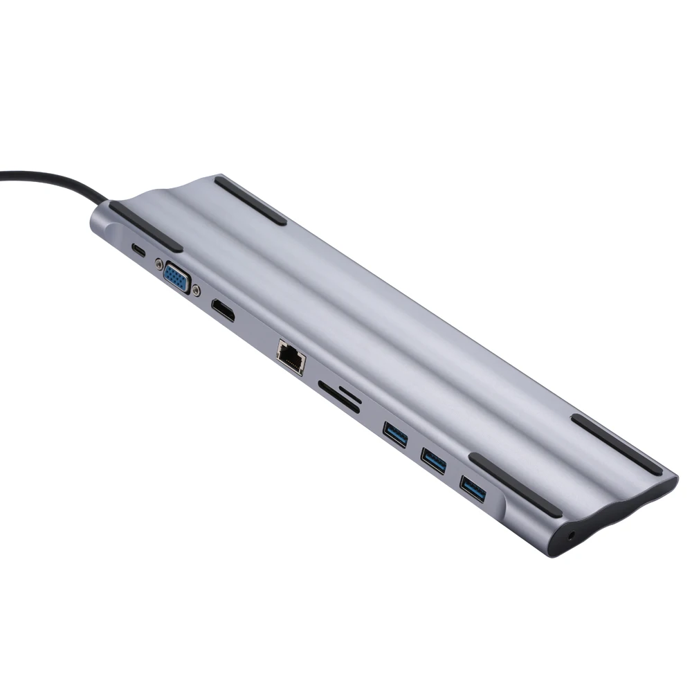 10 в 1 USB C концентратор док-станция type C концентратор до 3,0 USB HDMI RJ45 usb-хаб для MacBook Pro Аксессуары USB разветвитель Мульти 10 портов адаптер