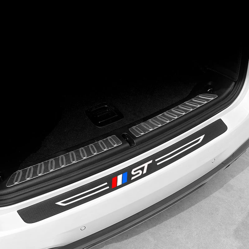 

Car Trunk Bumper Carbon Fiber Pattern Leather Protective Sticker Anti-scratch for Ford Focus ST 2013 -2020 Auto Accessories