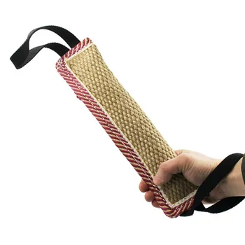 

Bite Tug Toy Dogs Training Playing Toys Pet Hemp Pillow Chewing Teeth Cleaning Interactive For Police Dog