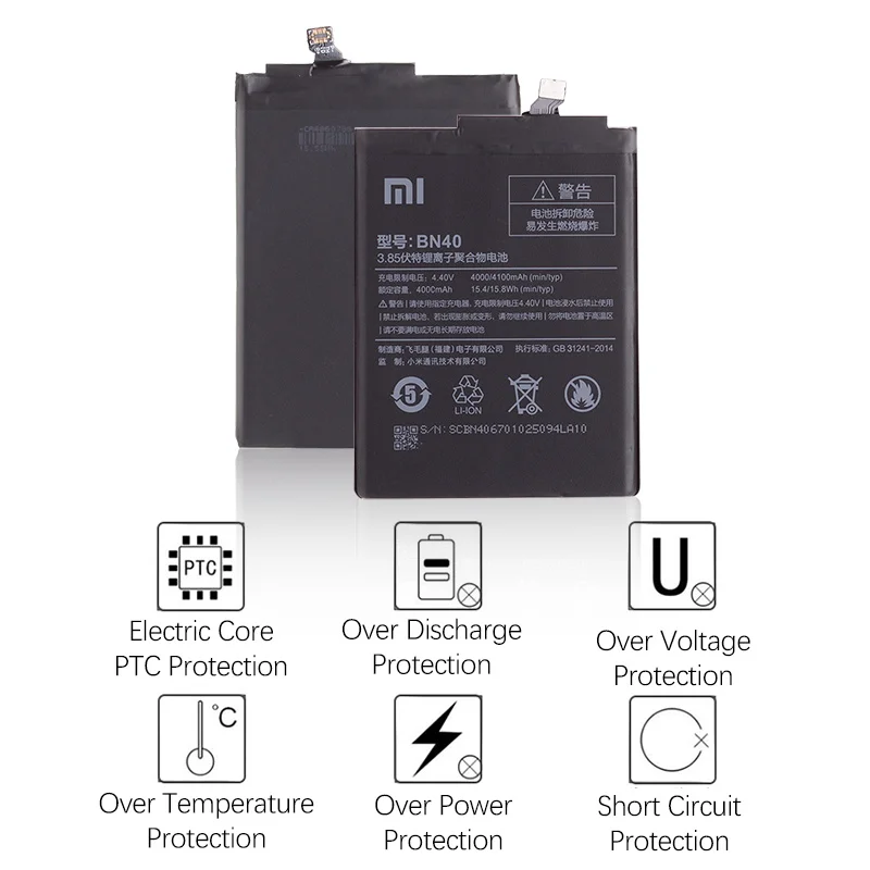 Аккумулятор для XIAOMI Redmi 4 Pro Prime BN40 4000mAh