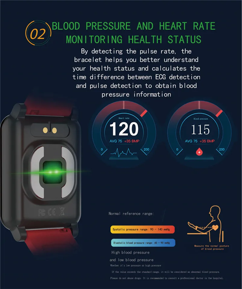 2019 New Bluetooth Smart Wrist Watch For Android Samsung iOS Men Women Sports Wristband