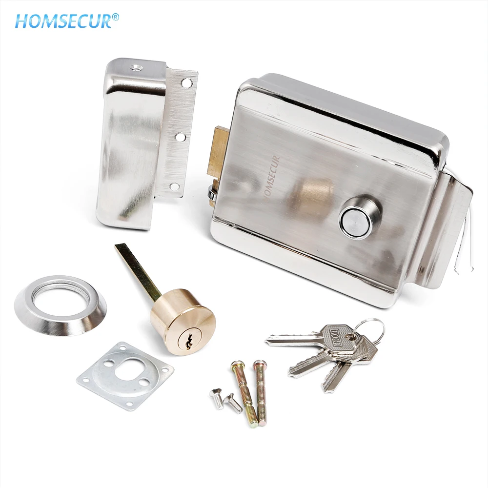 HOMSECUR 7 &quotВидеодомофон безопасности + Черный Монитор для Дома/Квартиры TC041 TM703