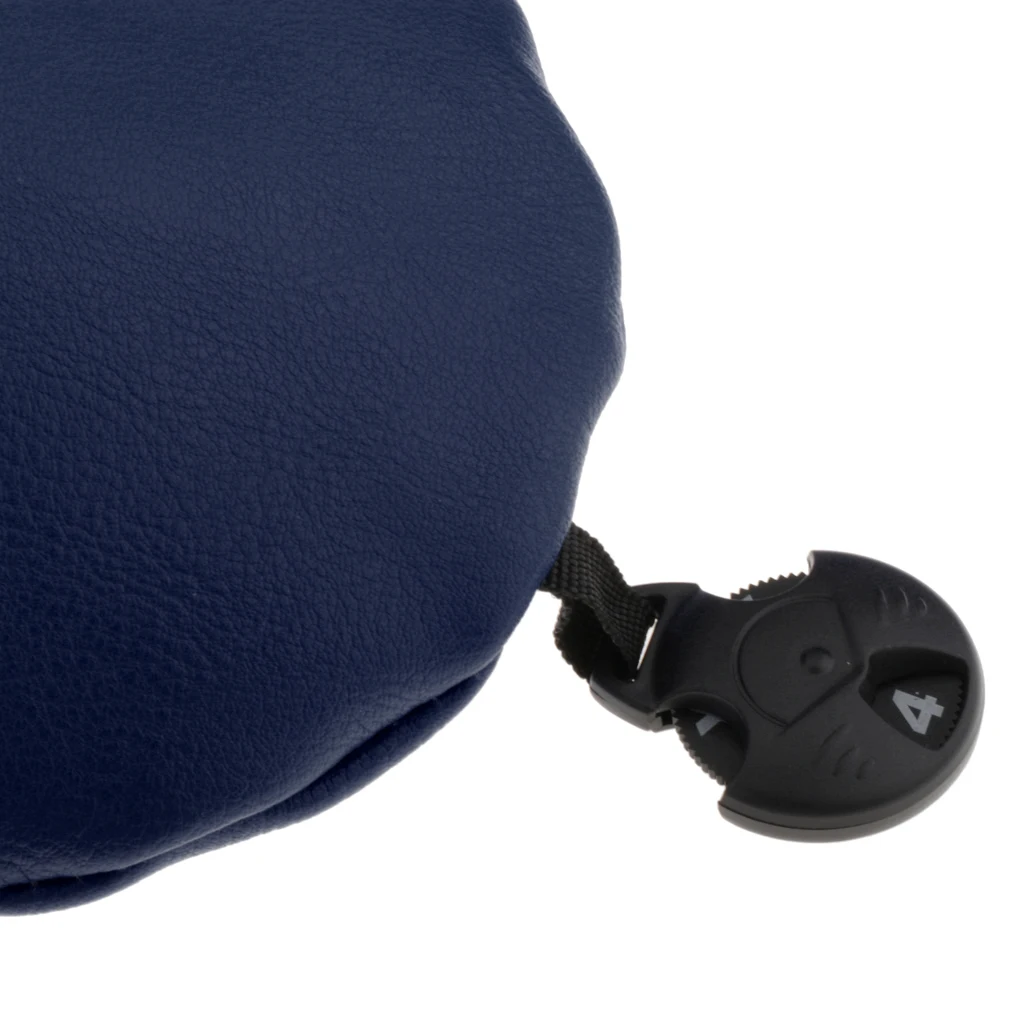 3 Pieces PU Leather Golf Wood Head Cover 400cc Fairway Driver Headcover Golf Wood Driver Head Protector with No. Tag