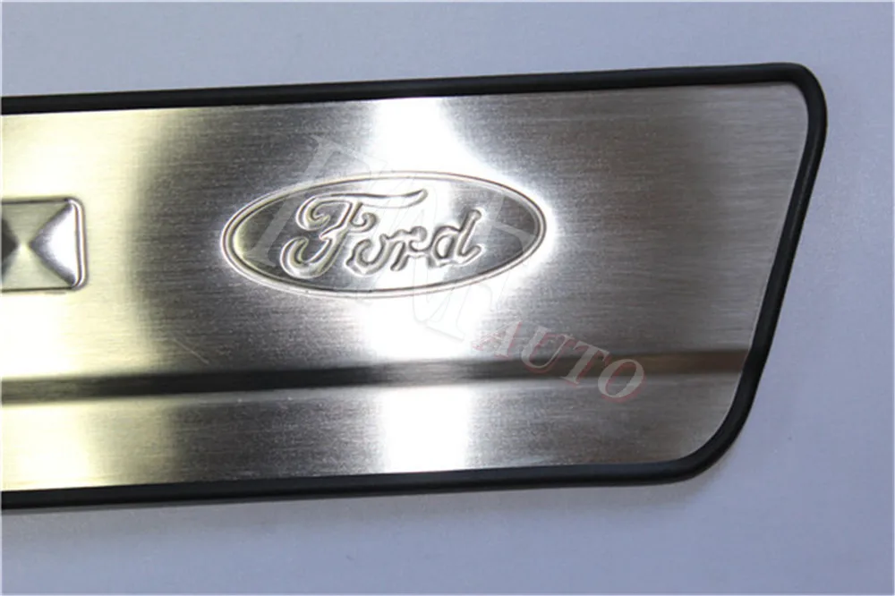 Нержавеющая сталь светодиодные пороги Накладка защита Накладка для Ford Focus 2004-2011