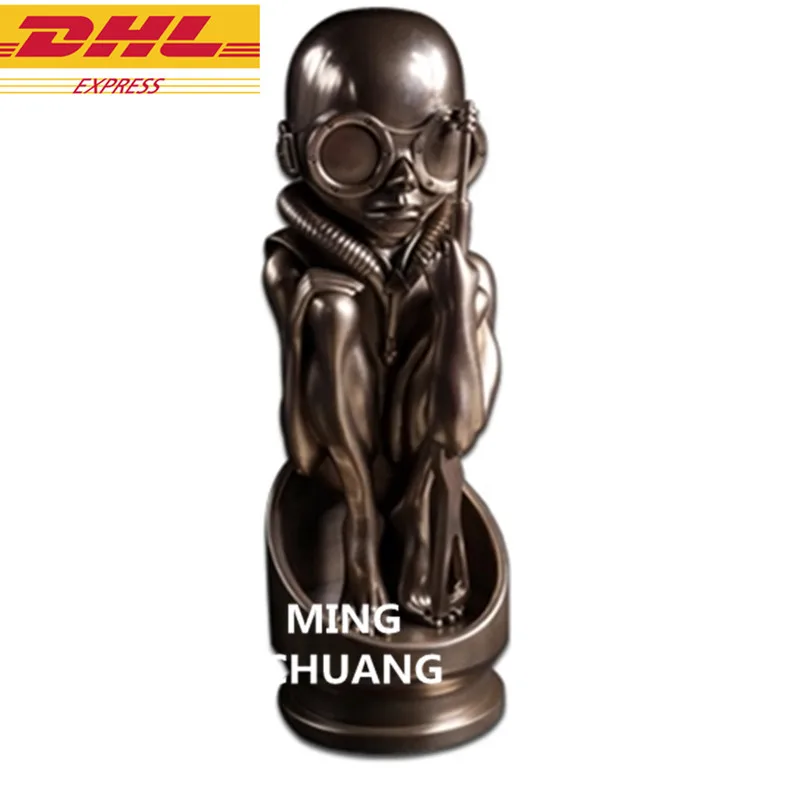 

15.35" Statue Aliens VS Predator Bust H.R.Giger Full-Length Portrait AVP2 Resin Action Collectible Model Toy 39CM BOX Z2392
