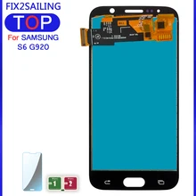 100% testado incell lcd para samsung galaxy s6 g920 g920f lcd substituição da tela de toque peças digitador assembléia para samsung s6 g920