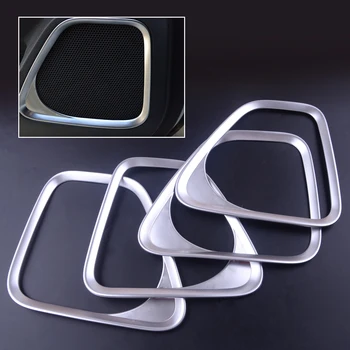 

beler Chrome 4pcs Interior Door Speaker Audio Tweeter Cover Loud Speaker Trim Decoration fit for Mitsubishi Outlander 2013-2018