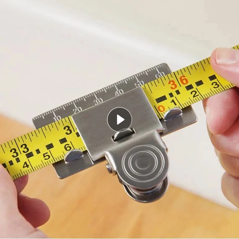 Metal Measuring Tape Clip Holder Woodworking Positioning Accessories