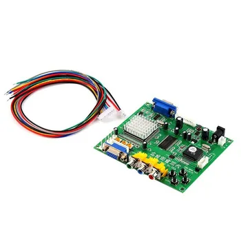 

Projector RGB CGA EGA YUV To VGA Signal Auto Scan Mini High Definition For Arcade Game Video Converter Board Green Accessories
