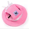 Pet Dog Cat Cap Breathable Sunhat Cloth Mesh Canvas Hat For Small Medium Dogs Cats Caps Pet Products 3
