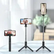 2 в 1 селфи палка штатив беспроводной Bluetooth ручной выдвижной телефон стенд 95AF
