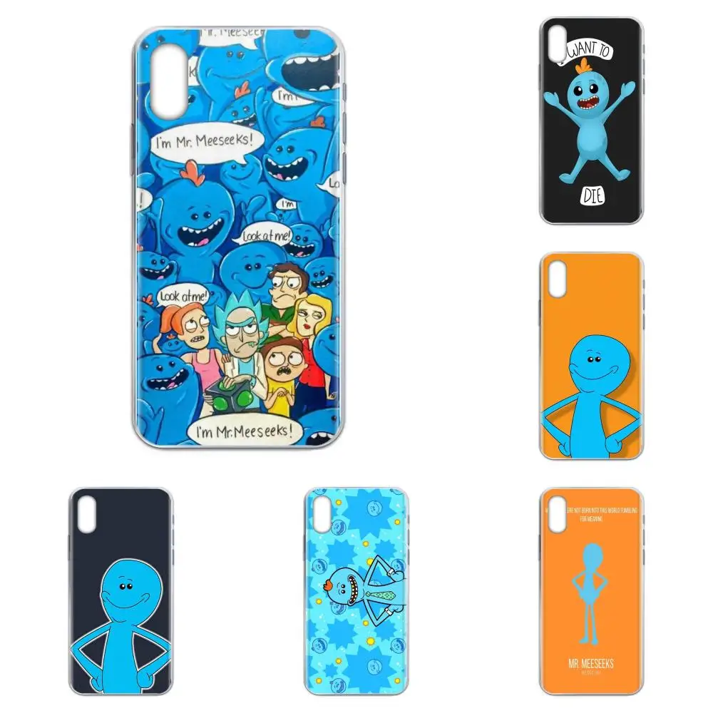 Мягкий чехол Mr Meeseeks Rick Ve Morty из тпу для Samsung Galaxy Note 5 8 9 S3 S4 S5 S6 S7 S8 S9 S10 5G mini Edge Plus Lite |